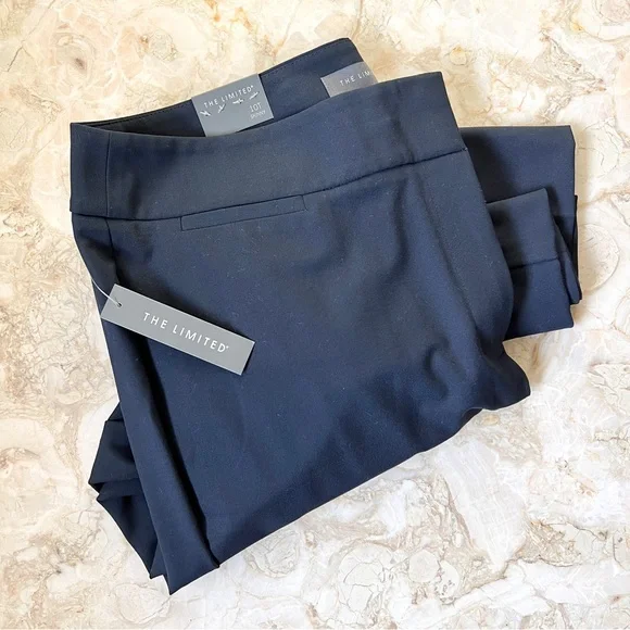 The Limited 10 Tall NWT Straight Leg Navy Suit Pants Pockets - Picture 5 of 8
